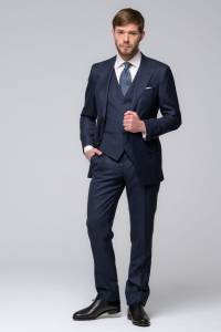 Garnitur ślubny Gatsby granatowy - Zack Roman