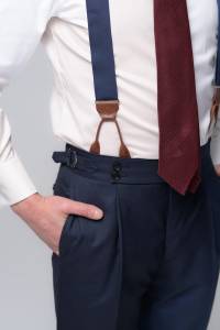 Szelki Navy Blue - Zack Roman