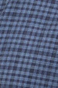 Niebieska koszula button down w kratkę Vichy, bawełniano-kaszmirowa