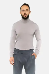 Golf merino beżowy - Zack Roman