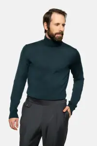 Golf merino zielony - Zack Roman