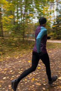 Longsleeve sportowy merino fioletowo-turkusowy 195g - Zack Roman