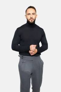 Golf merino czarny - Zack Roman