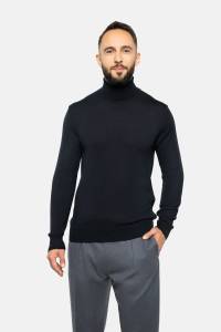 Golf merino czarny - Zack Roman