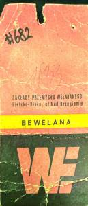 Garnitur vintage Bewelana granatowy bielska wełna - Zack Roman