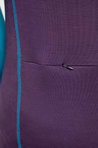 Longsleeve sportowy merino fioletowo-turkusowy 195g - Zack Roman