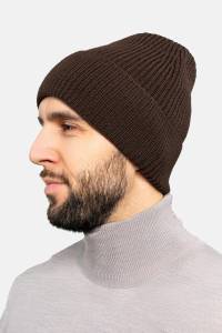 Czapka merino brązowa - Zack Roman
