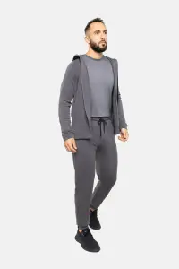 Bluza dresowa merino Super 120 French Terry szara - Zack Roman