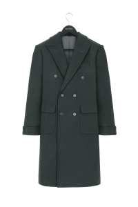 Płaszcz Ulster ciemnozielony wełniany 600g Vitale Barberis Canonico - Zack Roman