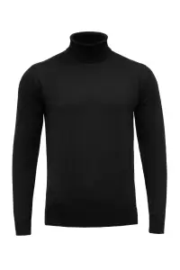 Golf merino czarny - Zack Roman