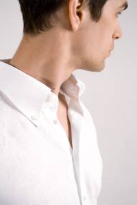 Koszula button down biała lniana - Zack Roman