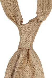 Light beige grossa grenadine tie