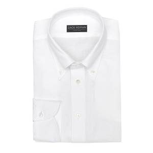 Biała koszula button down, lniana
