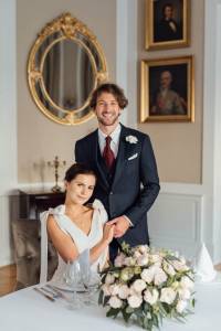 Marynarka Gatsby granatowa - Zack Roman