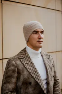 Golf merino biały - Zack Roman