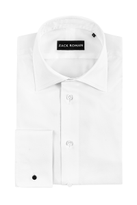 Koszula biała na spinki formalna - Zack Roman