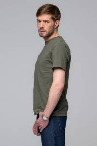 T-shirt Zack bawełniany khaki - Zack Roman