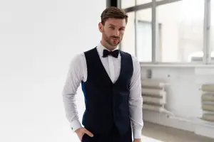 Kamizelka Gatsby granatowa - Zack Roman