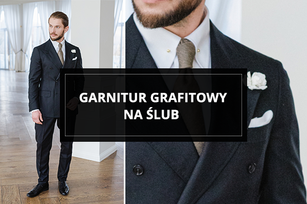 Garnitur grafitowy na ślub